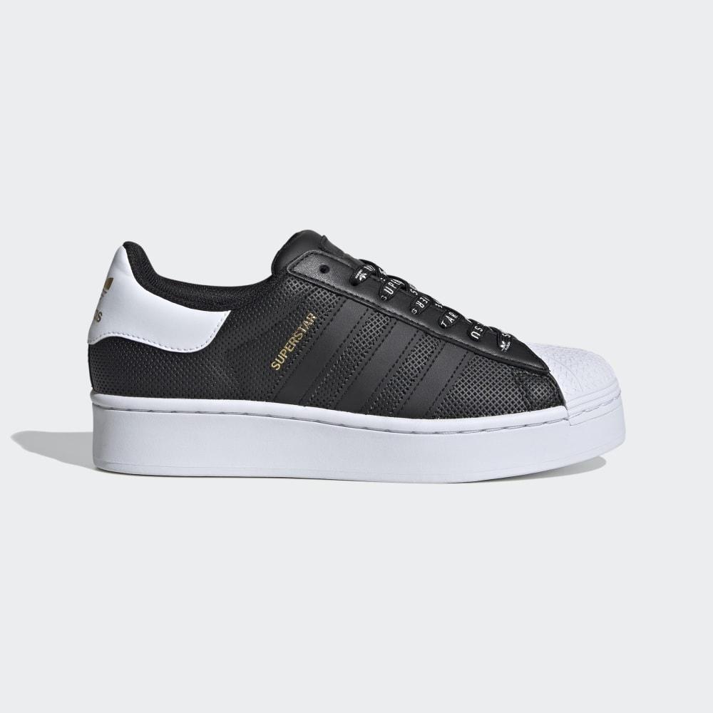 Originals Adidas Superstar Bold Dama Romania - Negrii/Albi/Aurii Metal FV3442